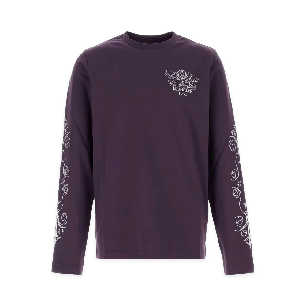 MONCLER Cotton T-Shirt "Purple"