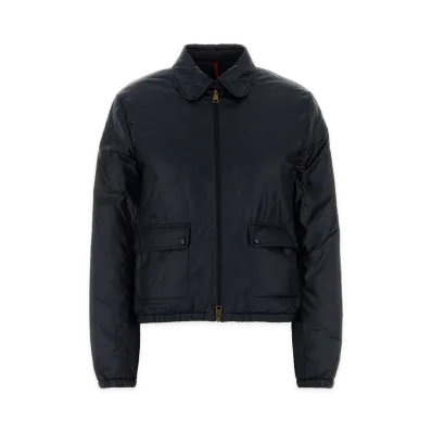 MONCLER Women's Nylon Lanset Down Jacket "Navy Blue"