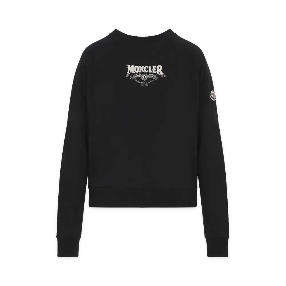 MONCLER Women's Cotton Sweatshirt "Black"