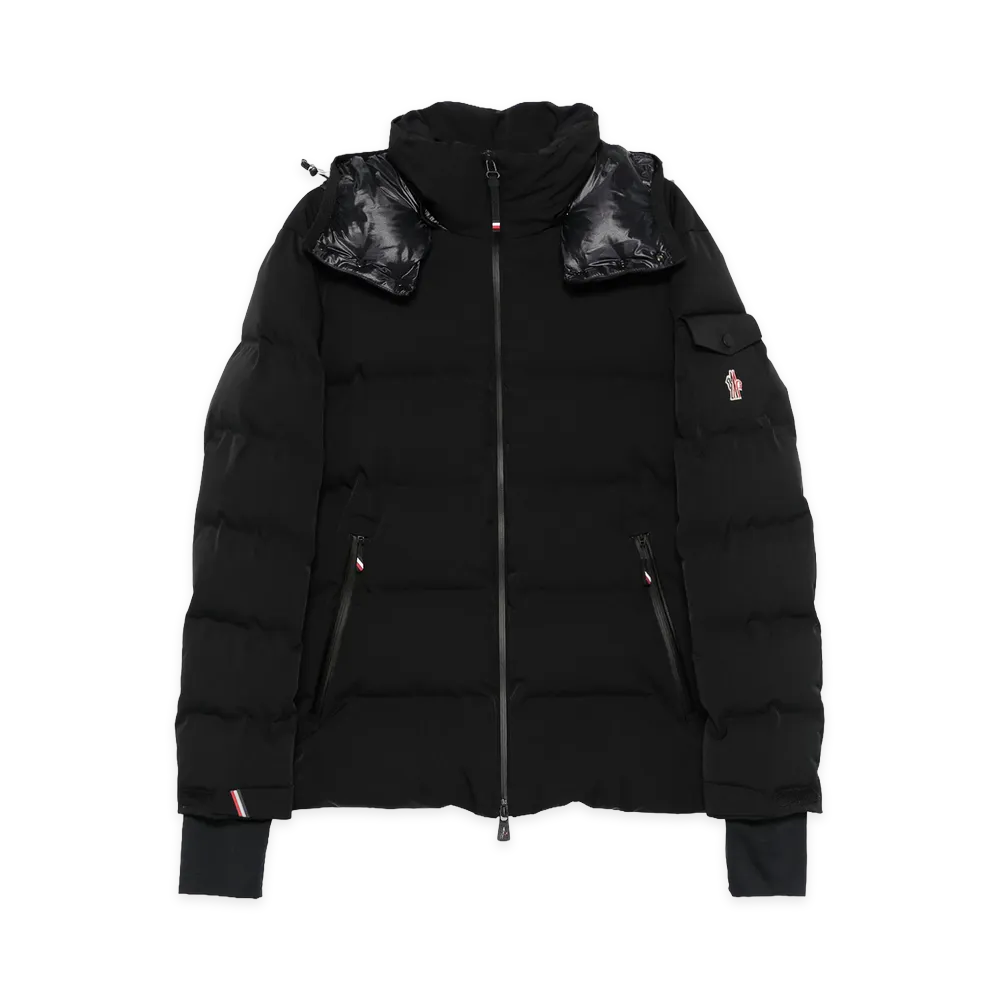 MONCLER GRENOBLE Giacca Da Sci Isolante Montgetech Con Cappuccio "Black"