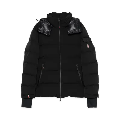 MONCLER GRENOBLE Giacca Da Sci Isolante Montgetech Con Cappuccio "Black"
