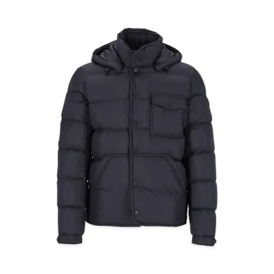 MONCLER Tygid Short Hooded Puffer Jacket "Navy"