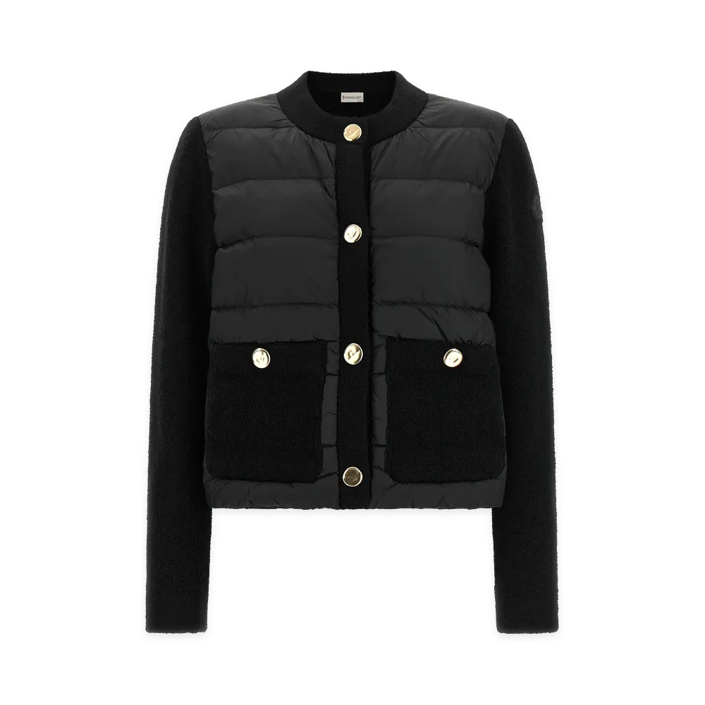 MONCLER Women's Padded Cardigan "Black"