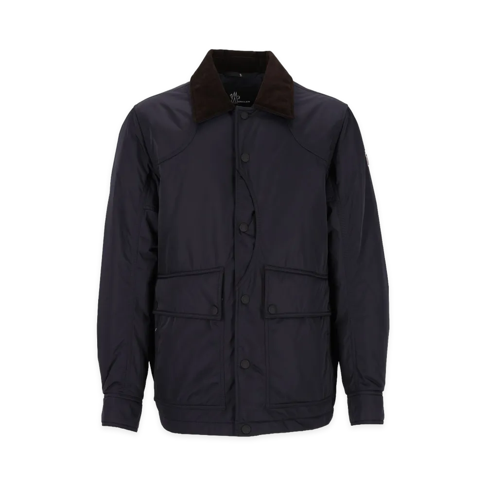MONCLER Louron Short Padded Jacket "Blue"