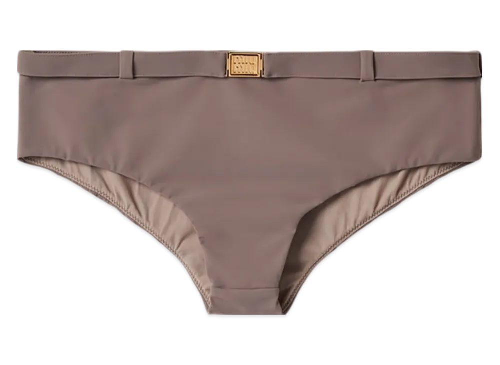 MIU MIU Slip Bikini "Clay Grey"