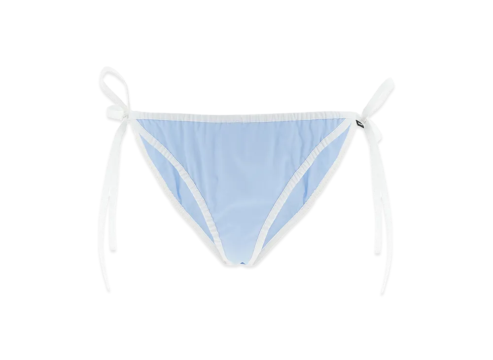 MIU MIU Women's Poplin Bikini Briefs "Light Blue"