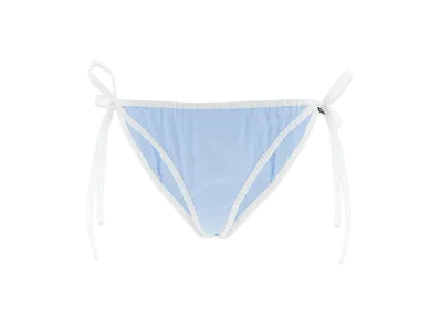 MIU MIU Women's Poplin Bikini Briefs "Light Blue"