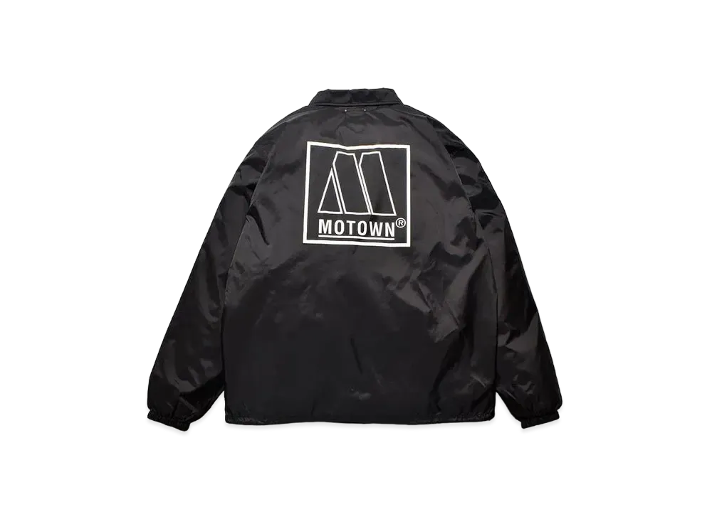 MINEDENIM MOTOWN Logo Print Coach JKT "Black"