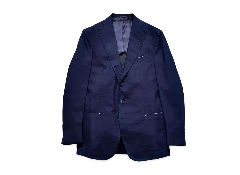 MINEDENIM 3piece Notched Lapel Tailored JKT "Navy"