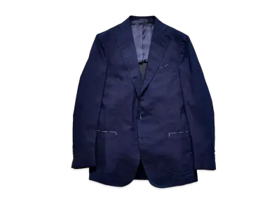 MINEDENIM 3piece Notched Lapel Tailored JKT "Navy"