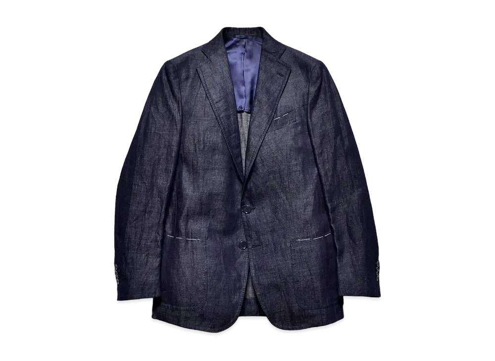 MINEDENIM Notched Lapel Tailored JKT "Navy"