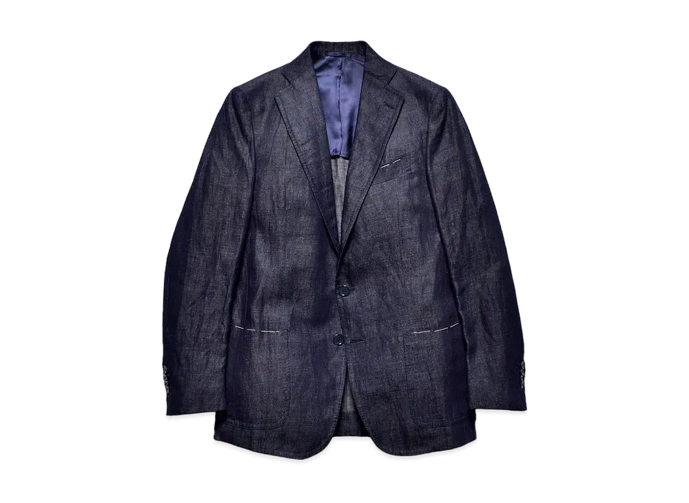 MINEDENIM Notched Lapel Tailored JKT "Navy"