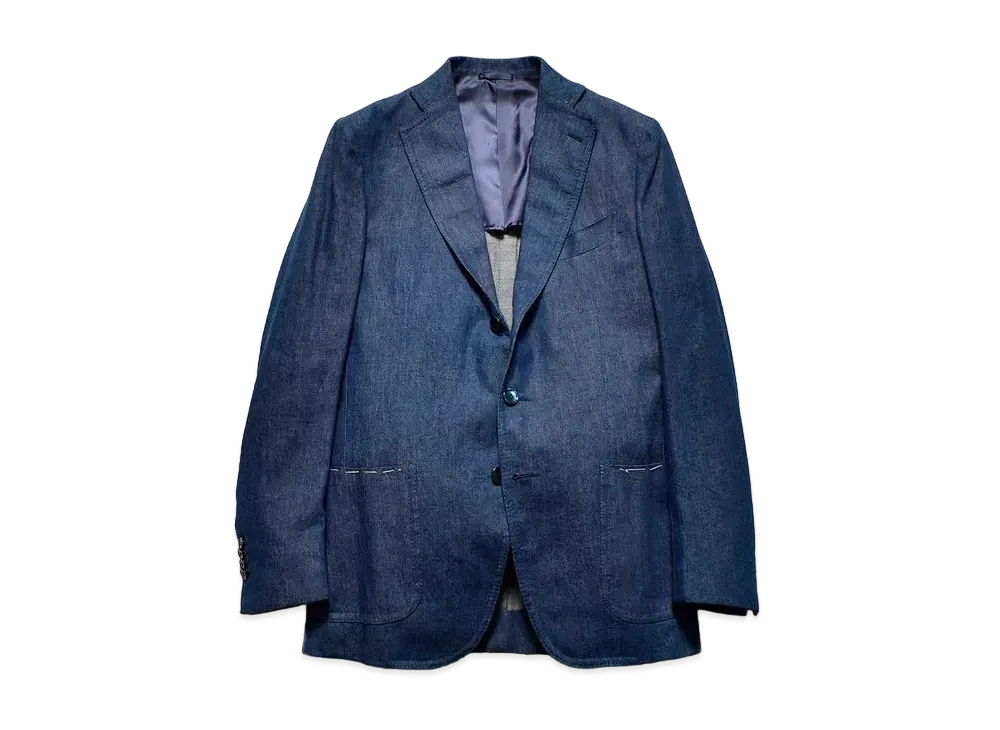 MINEDENIM Notched Lapel Tailored JKT "Navy"