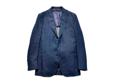 MINEDENIM Notched Lapel Tailored JKT "Navy"