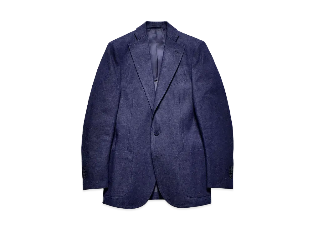 MINEDENIM Denim Notched Lapel Tailored JKT "Navy"