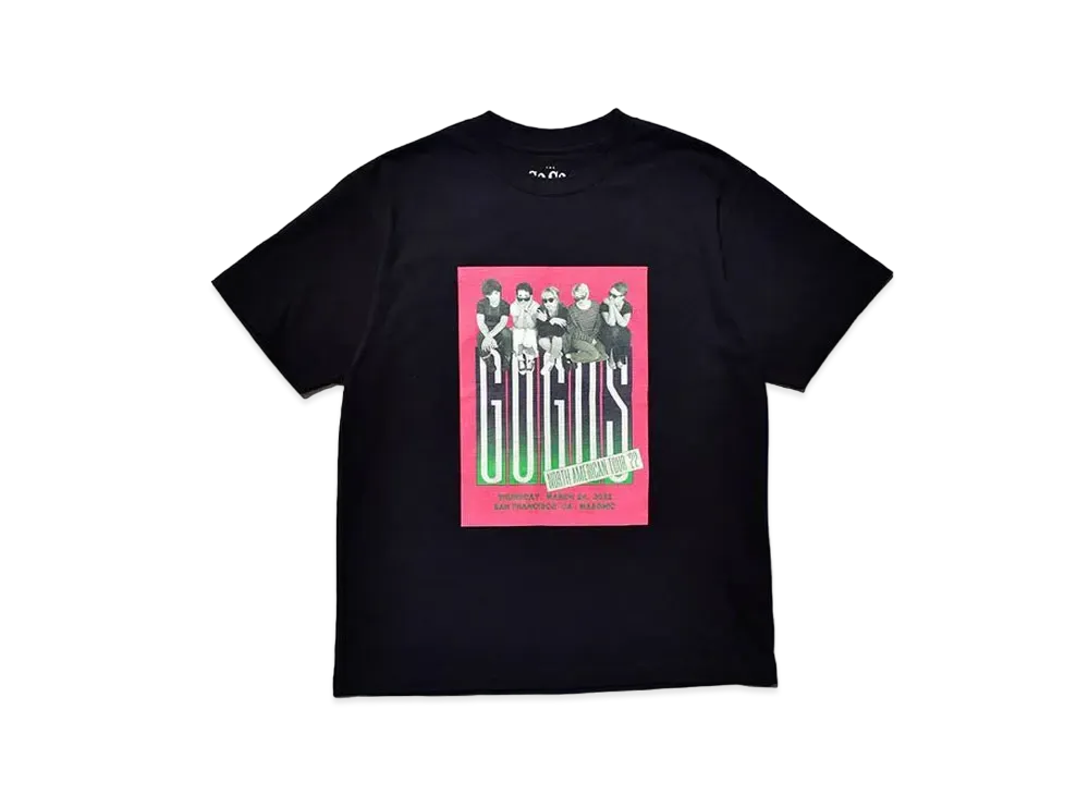 MINEDENIM GO-GO'S "NORTH AMERICAN TOUR" Print Crewneck T-SH "Black"
