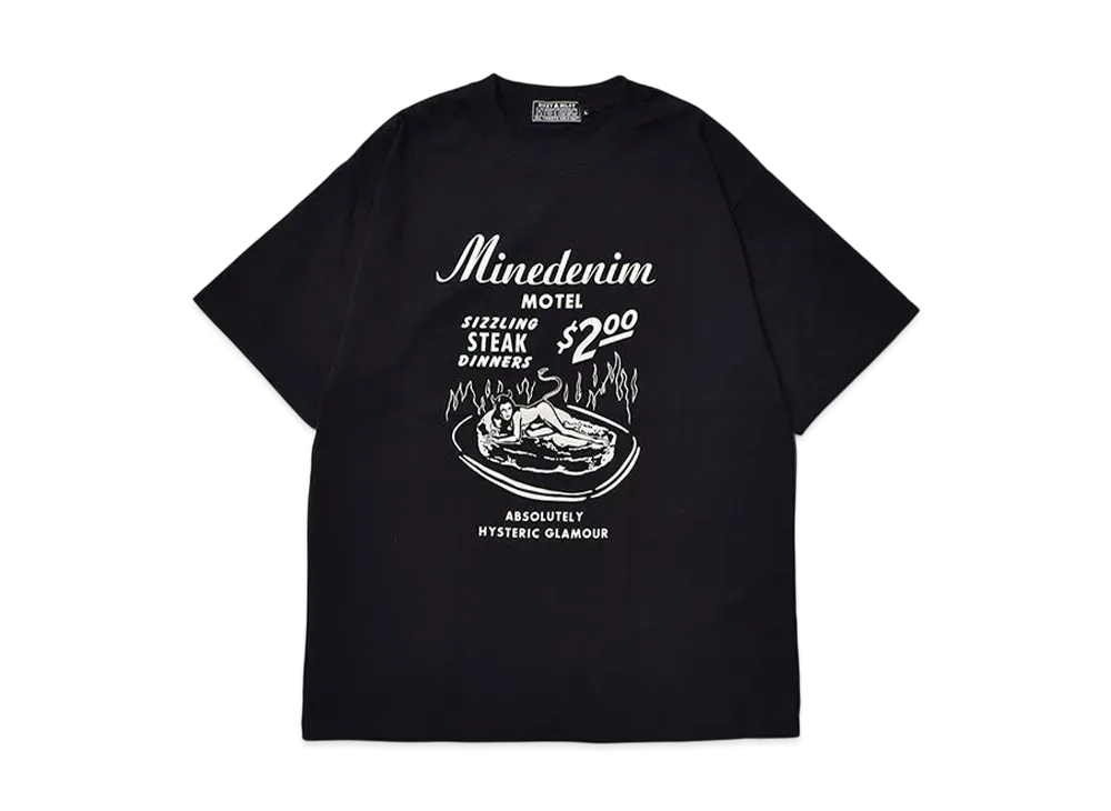 MINEDENIM x HYSTERIC GLAMOUR T-Shirt "Black"