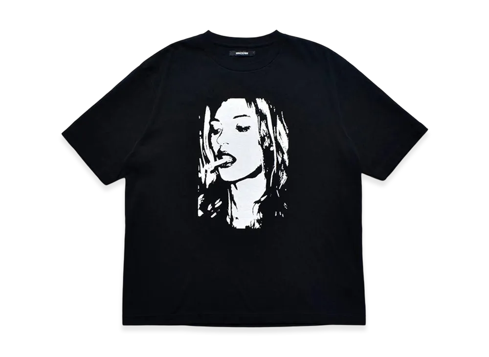 MINEDENIM Monochrome Two tone Face Crewneck T-SH "Black"