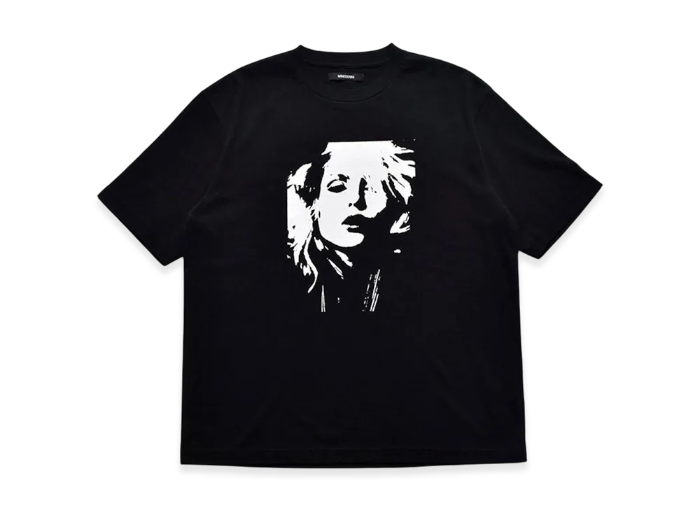 MINEDENIM Monochrome Two tone Face Crewneck T-SH "Black"