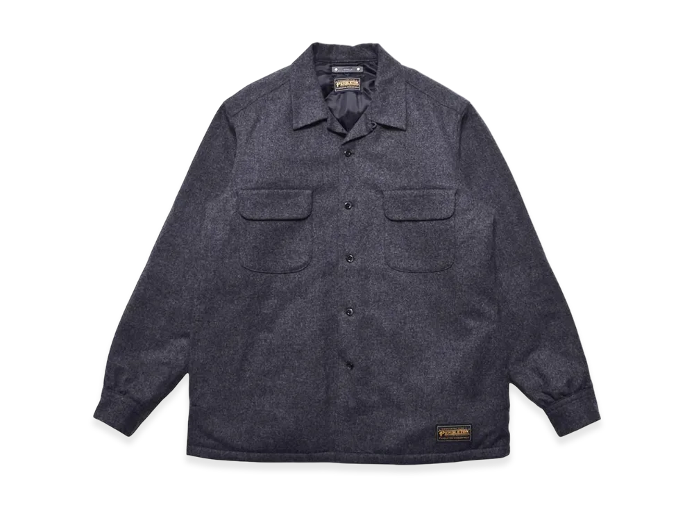 MINEDENIM x Pendleton Wool Quiltliner Open Collar SH "Grey"