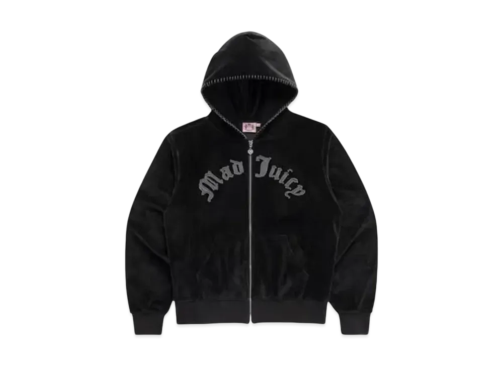 Madhappy x Juicy Couture Mad Juicy Velour Zip Up "Black"