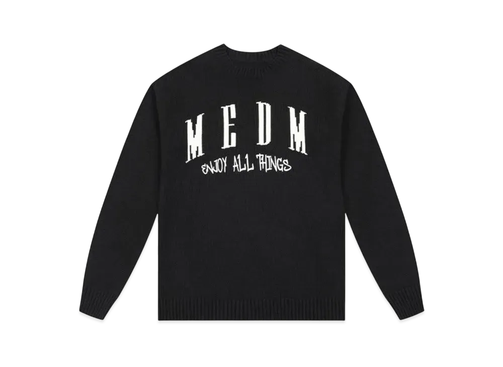 MR. ENJOY DA MONEY Arch Logo Knit "Black"