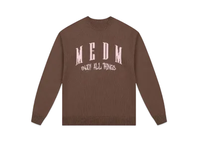 MR. ENJOY DA MONEY Arch Logo Knit "Brown"