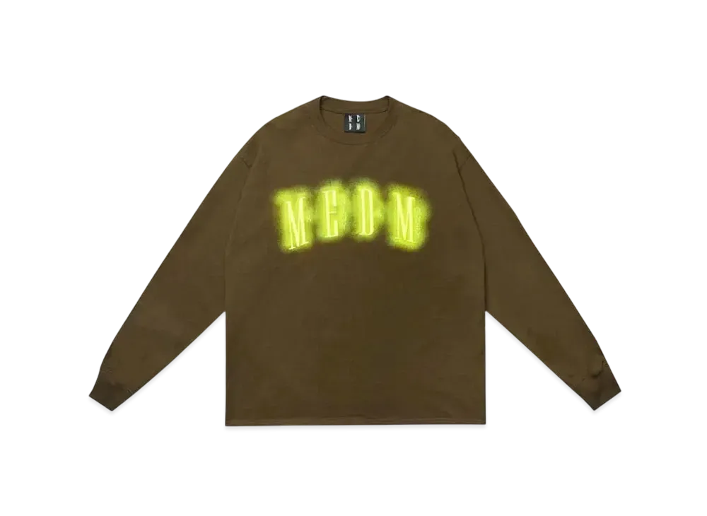 MR. ENJOY DA MONEY Neon Lamp Embroidery Long Sleeves "Brown"