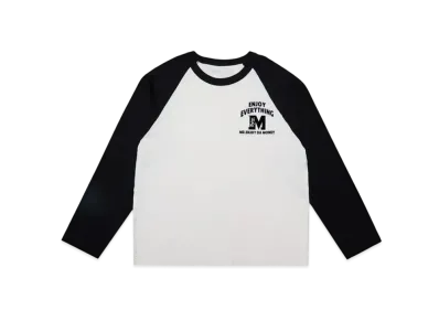 MR. ENJOY DA MONEY Emotional Printing Stamps Shoulder Sleeve "Black"