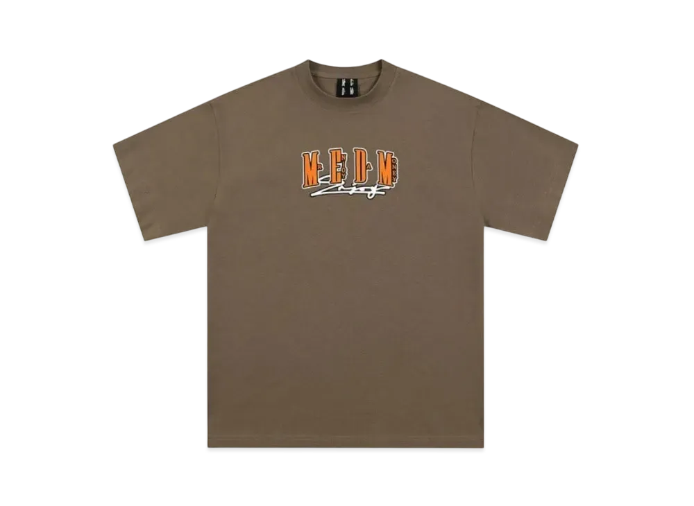 MR. ENJOY DA MONEY Four Character Logo Basic Short Sleeves "Brown"