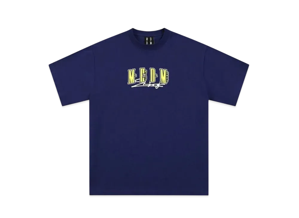 MR. ENJOY DA MONEY Four Character Logo Basic Short Sleeves "Navy"