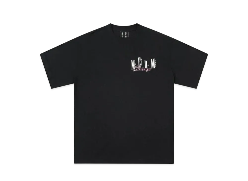 MR. ENJOY DA MONEY Letter Pattern Printing Short Sleeves "Black"