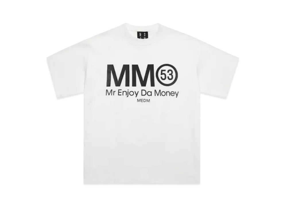 MR. ENJOY DA MONEY Spoof Series Perfume Short Sleeves "White"
