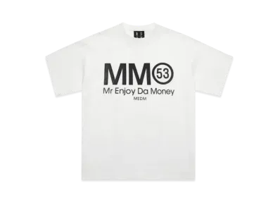 MR. ENJOY DA MONEY Spoof Series Perfume Short Sleeves "White"