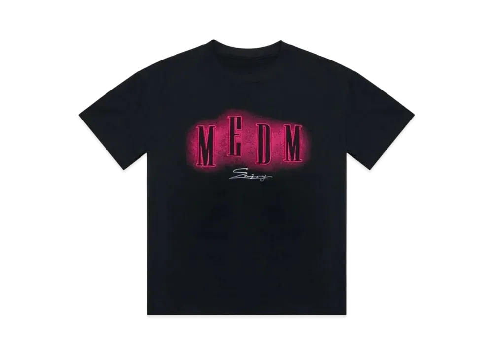 MR. ENJOY DA MONEY Neon Light Embroidery Short Sleeves "Black"