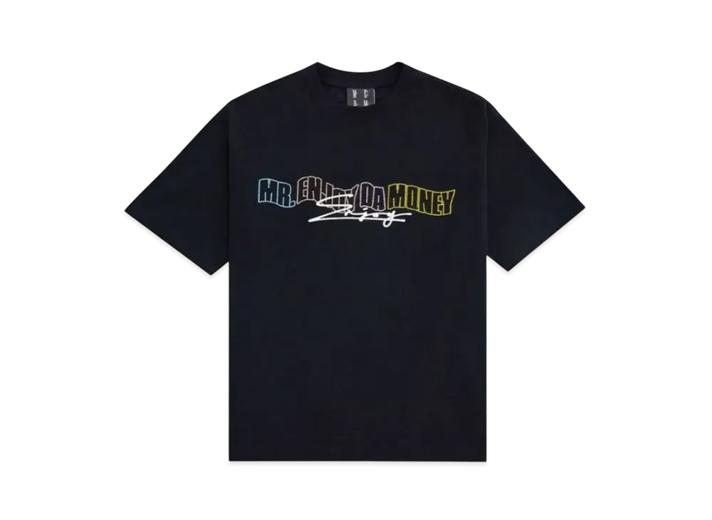 MR. ENJOY DA MONEY Spread Diamond Printed Short Sleeves "Navy"