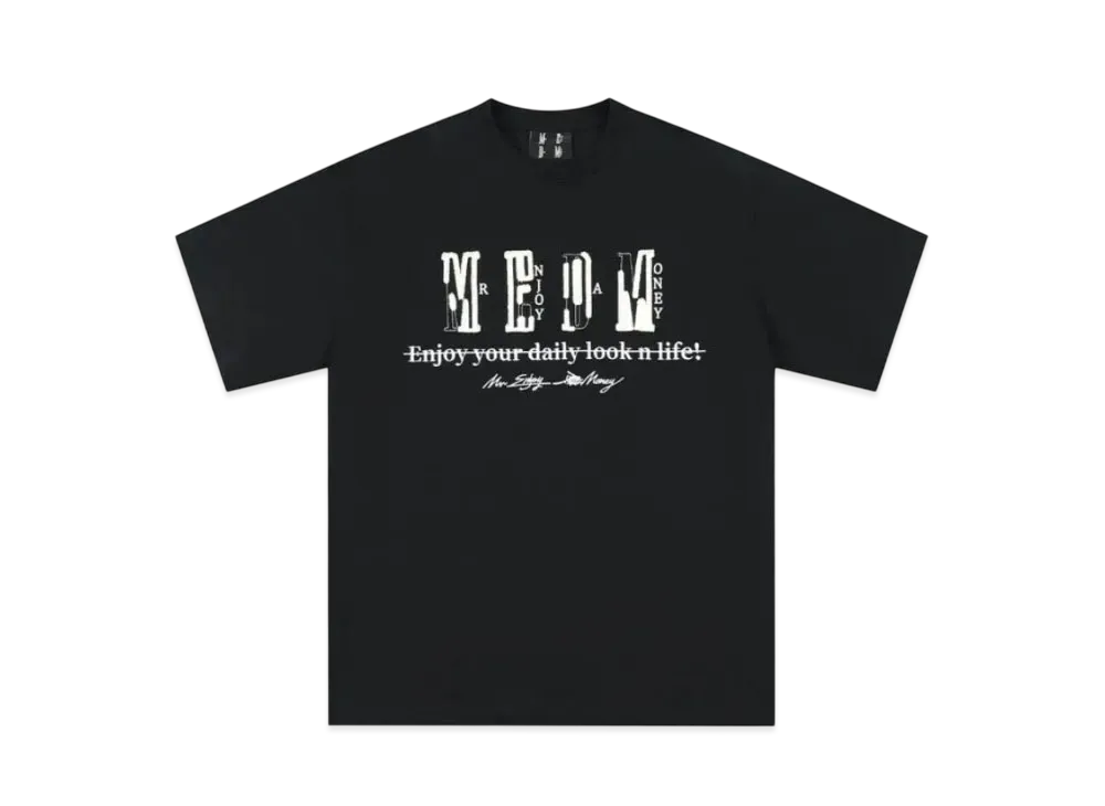 MR. ENJOY DA MONEY Broken Pattipure Short Sleeve "Black"