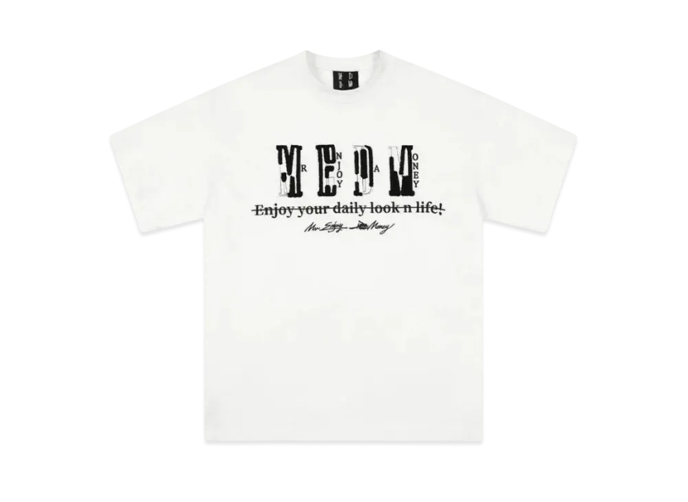 MR. ENJOY DA MONEY Broken Pattipure Short Sleeve "White"