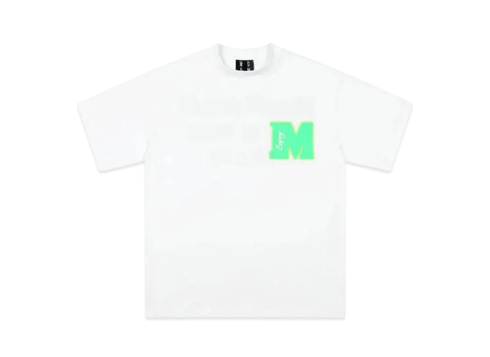 MR. ENJOY DA MONEY Print Neon Short Sleeve "White"