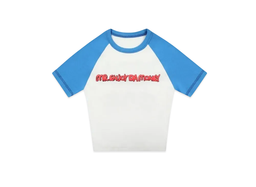MR. ENJOY DA MONEY Women's Color inserted Shoulder Sleeves "Blue"