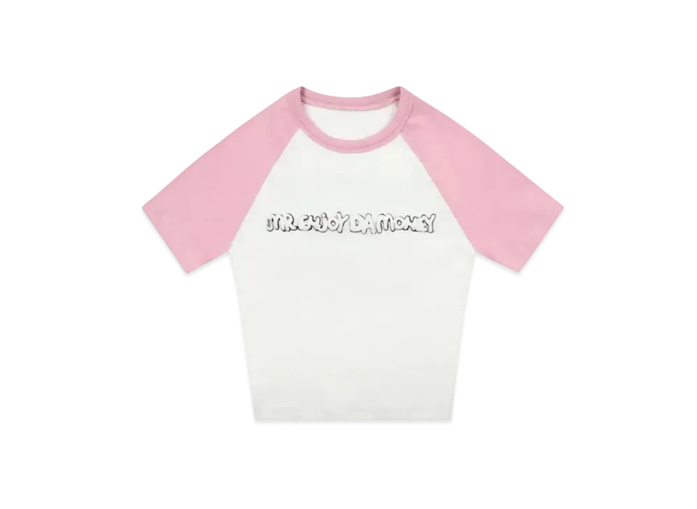 MR. ENJOY DA MONEY Women's Color inserted Shoulder Sleeves "Pink"