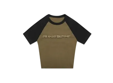 MR. ENJOY DA MONEY Women's Color inserted Shoulder Sleeves "Khaki"