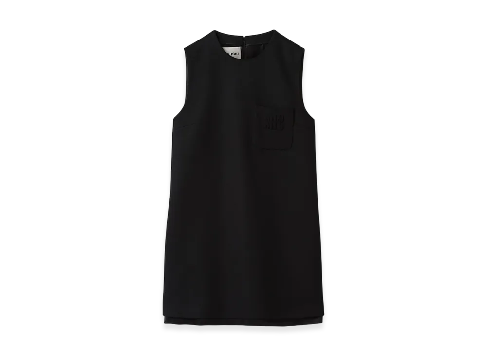 MIU MIU Women's Velour Mini Dress "Black"