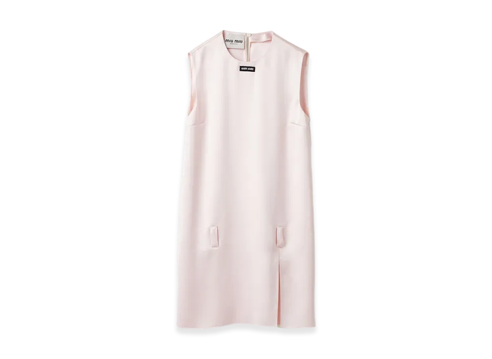 MIU MIU Women's Satin Mini Dress "Opaline"