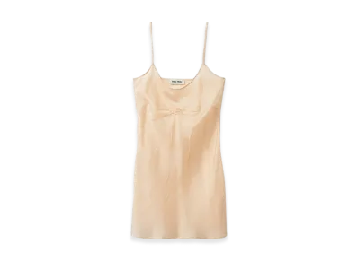 MIU MIU Women's Ponge Mini Dress "Albino White"
