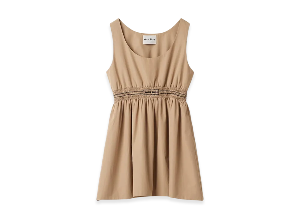 MIU MIU Women's Poplin Mini Dress "Cord"