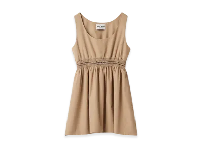 MIU MIU Women's Poplin Mini Dress "Cord"