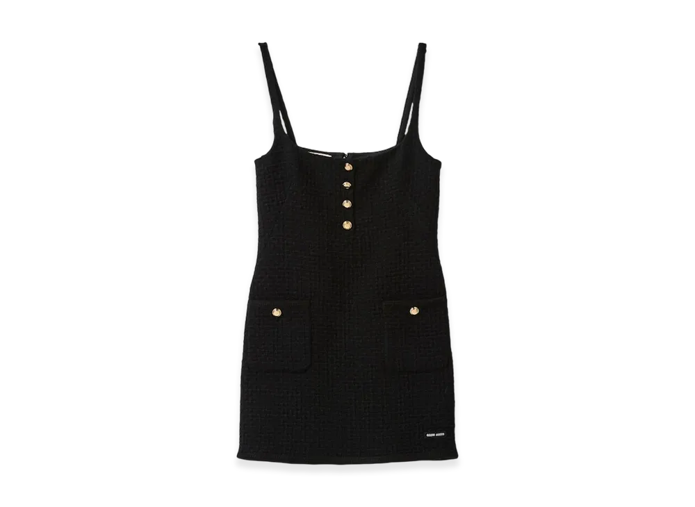 MIU MIU Women's Tweed Dress "Black"