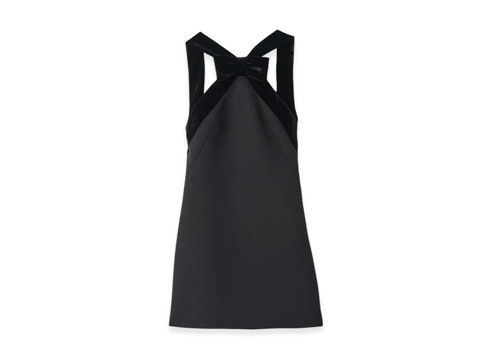 MIU MIU Grain de Poudre Mini Dress "Black"