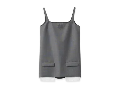 MIU MIU Women's Grisaille Mini Dress "Slate Gray"